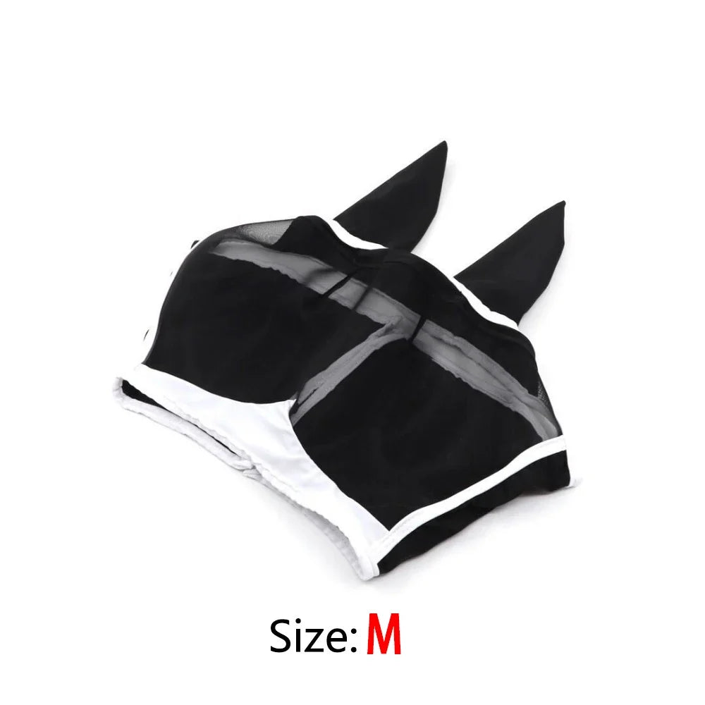 Multi-size Breathable Horse Mask Anti Mosquito Hood – 6 Colors