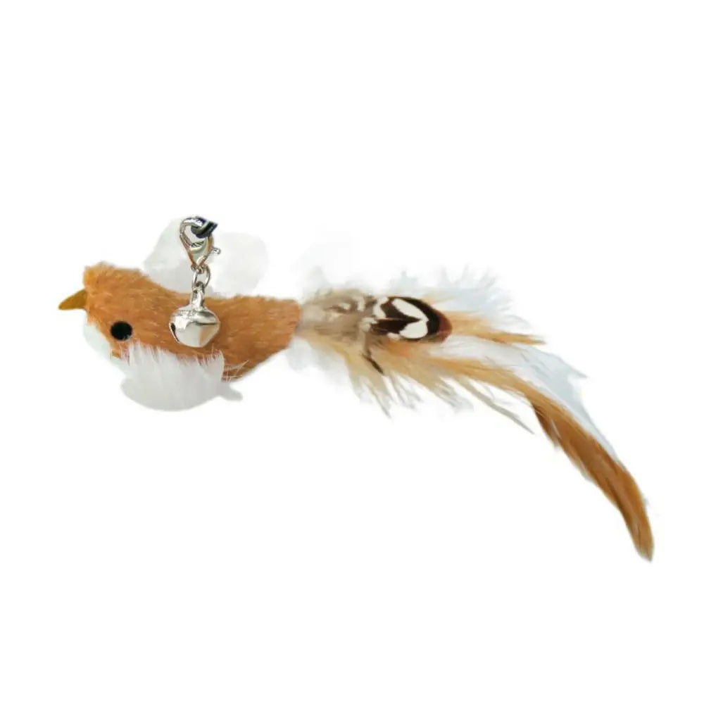 Interactive Plush Simulated Bird Cat Stick Head Teaser