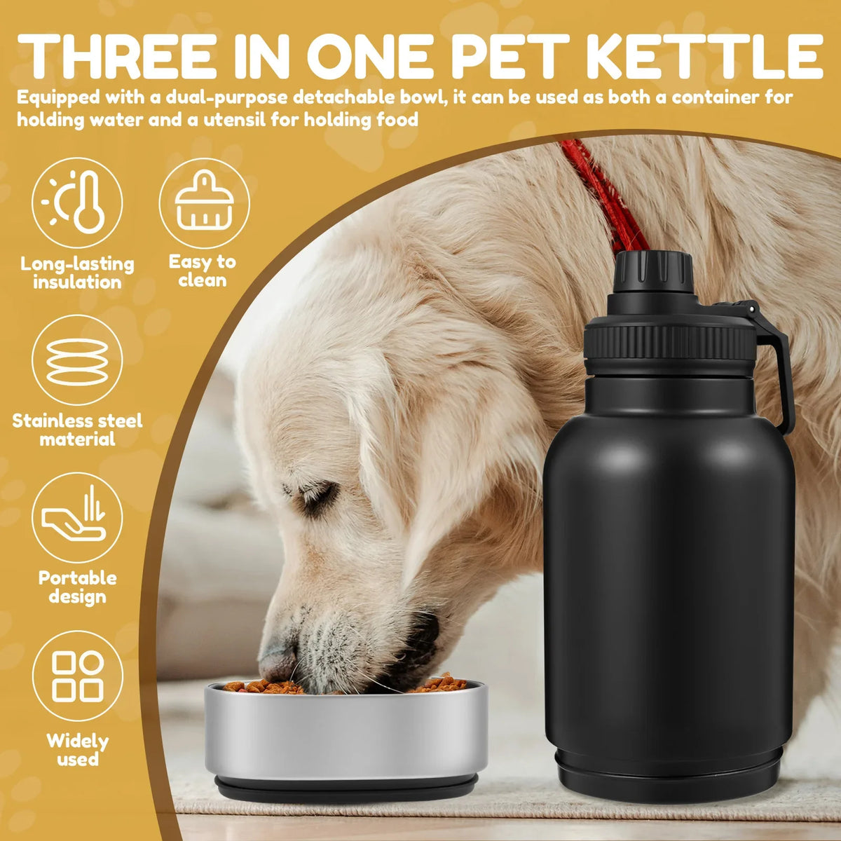 32oz Stainless Steel Detachable Portable Dog - ProPawPet.com