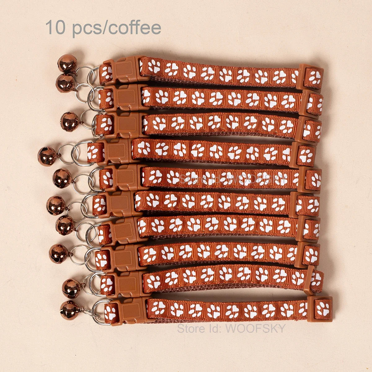 Colorful Pet Collars with Bell 23 Different Colors – 24 Colors