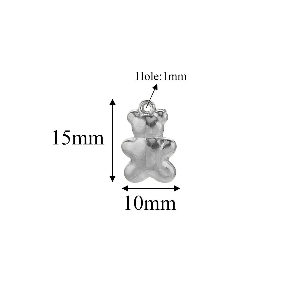 5pcs Stainle Steel Gold Animal Charms For - ProPawPet.com