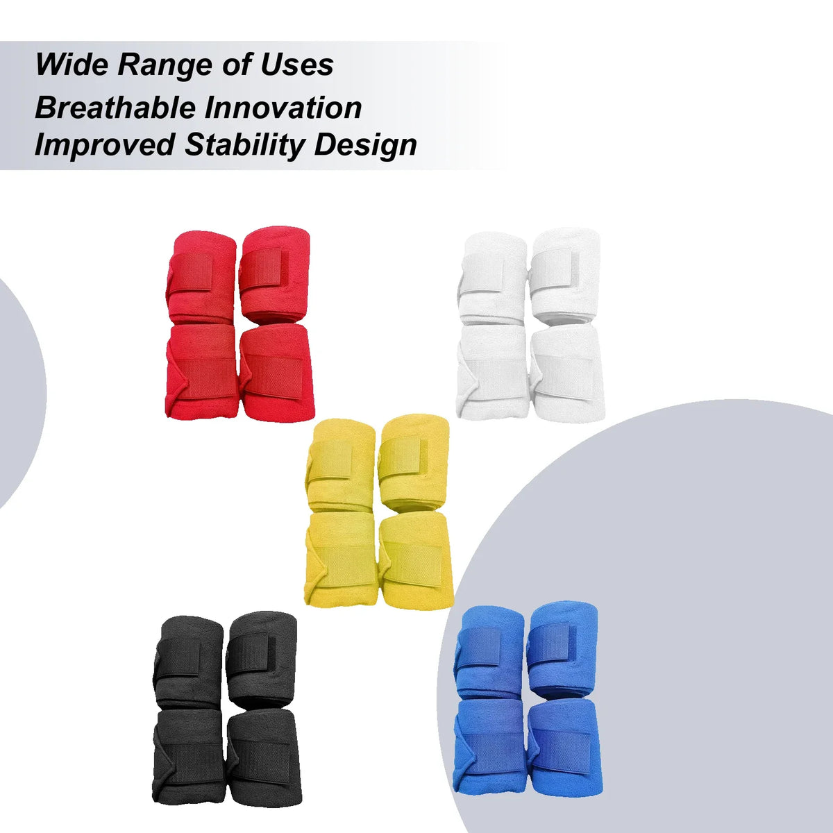Bandages Wraps For Horses 4 Pieces Elastic - ProPawPet.com