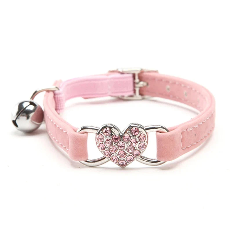 Heart Charm and Bell Cat Collar Safety - ProPawPet.com
