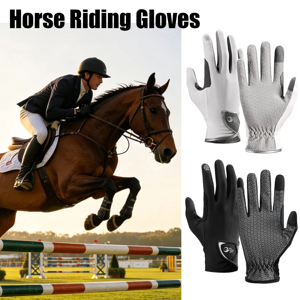 Horse Riding Gloves Non Slip Breathable - ProPawPet.com