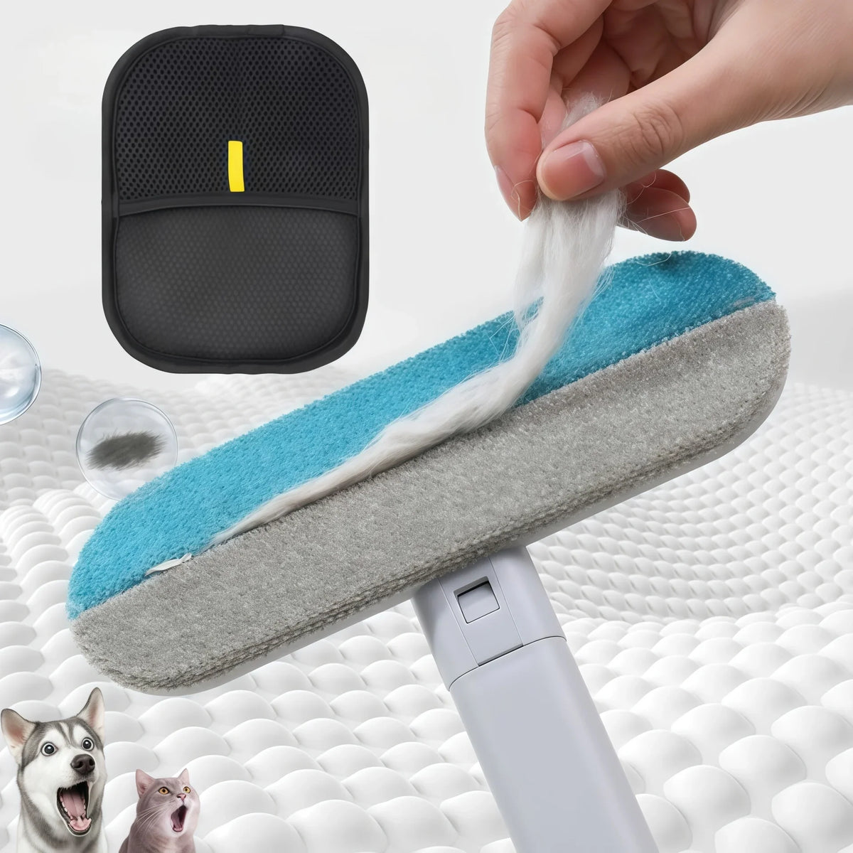 Pet Hair Removal Set Tool Reusable Static - ProPawPet.com