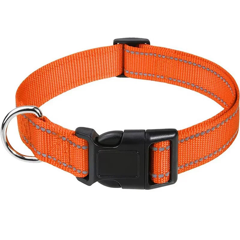 Reflective Pet Collar Adjustable Nylon - ProPawPet.com