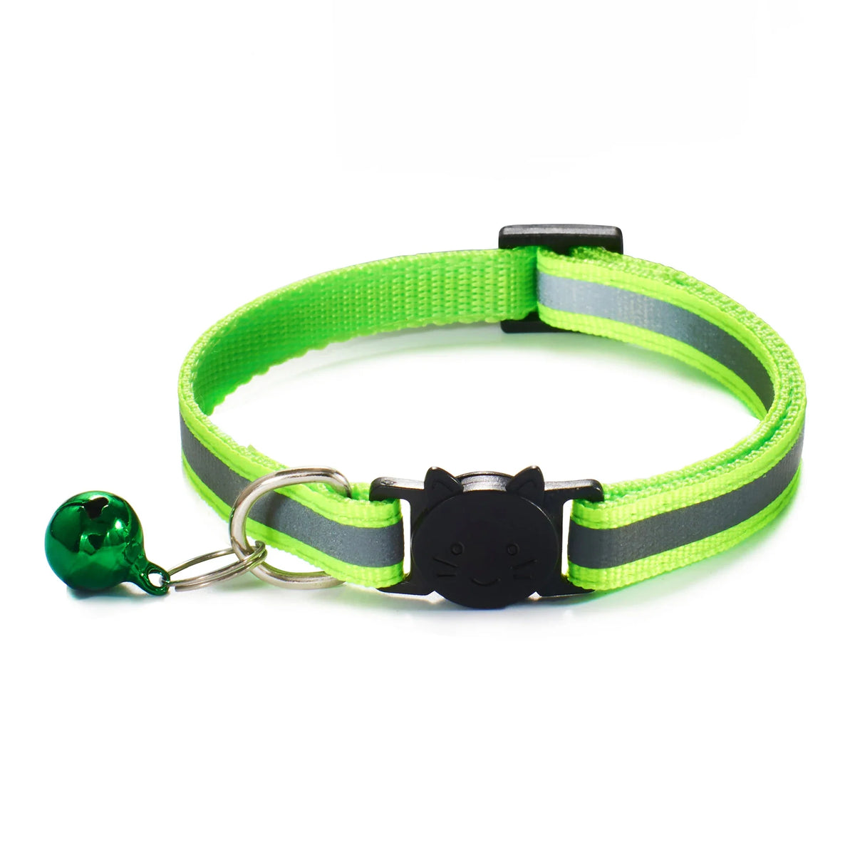 Rojeco Cat Collar with Bell Reflective Colorful Night Safety, Adjustable