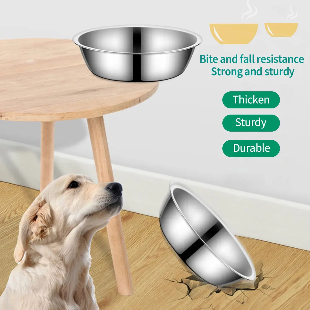Large Capacity Dog Bowl Stainless Steel Pet - ProPawPet.com