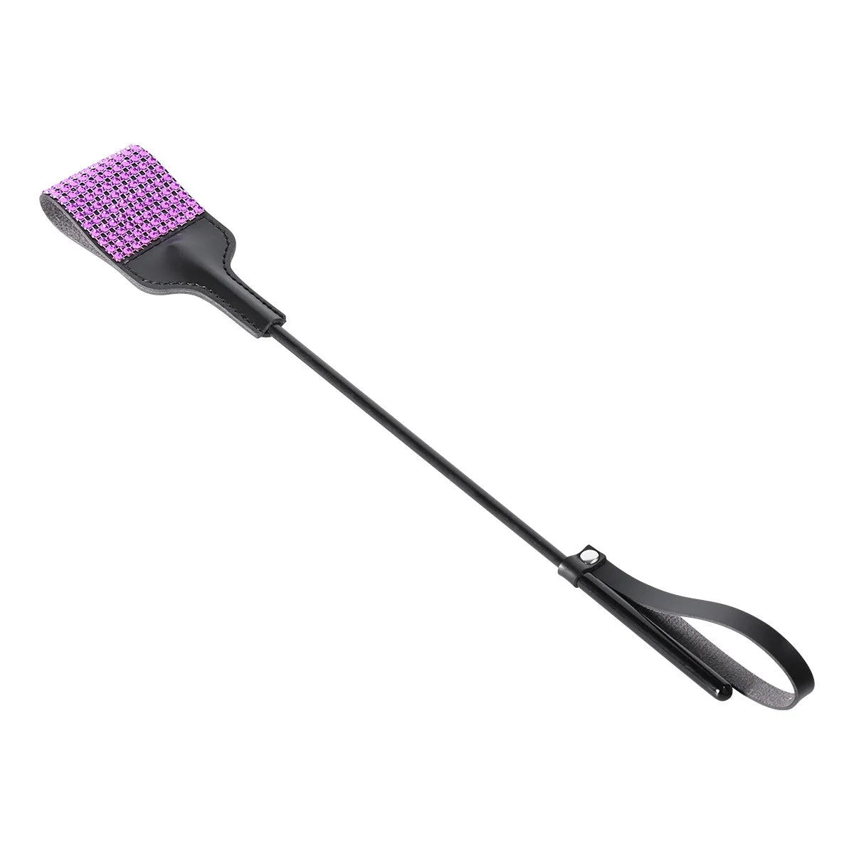46cm PU Leather Punk Rivet Horse Whip,horse