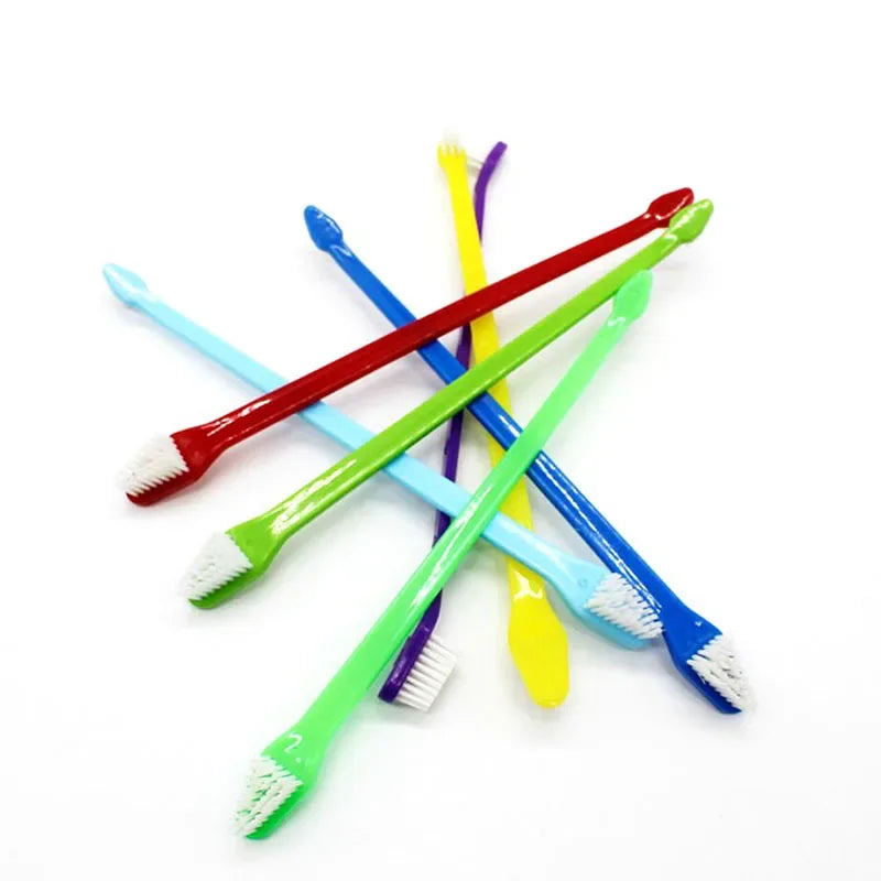 1/5pcs 22cm Handle Tooth Brush For Pet Dog - ProPawPet.com