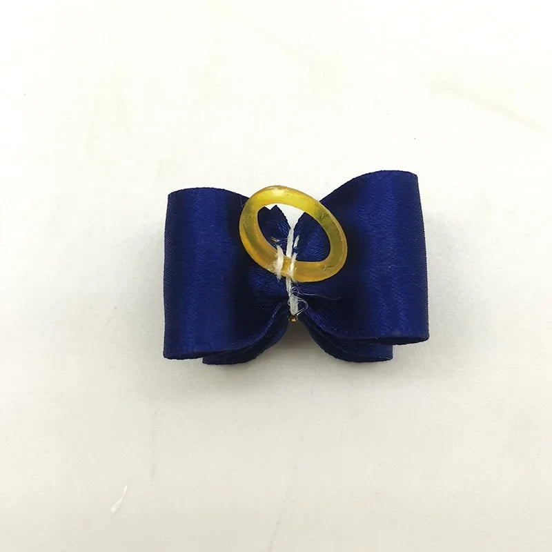 10Pcs Handmade Pet Dog Bow Diamond Pearl Pet - ProPawPet.com