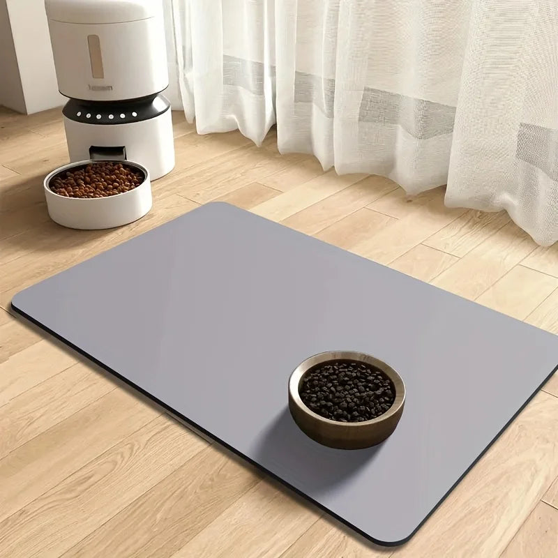 Solid color pet feeding mat cat and dog - ProPawPet.com
