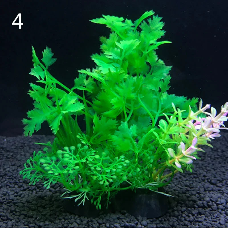 12 Kinds Artificial Aquarium Decor Plants – 12 Colors