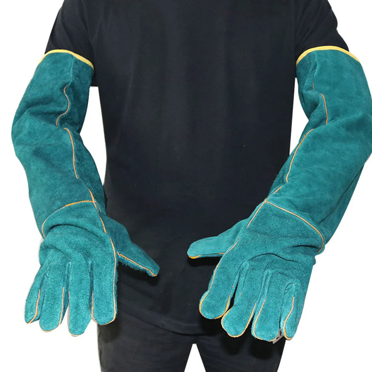Anti-Bite Safety Gloves Ultra Long Leather - ProPawPet.com