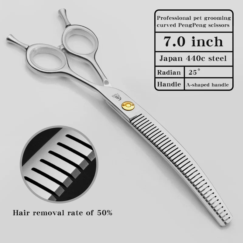Refinement Curved Teeth Scissors – Dog Supplies