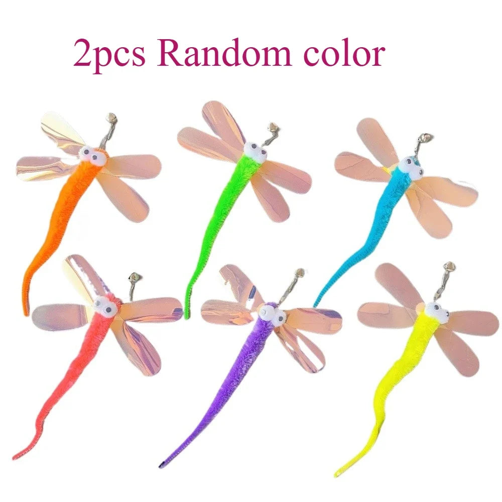 Plush Dragonfly Cat Plaything Training Imitate Interactive Ball – Cat Supplies