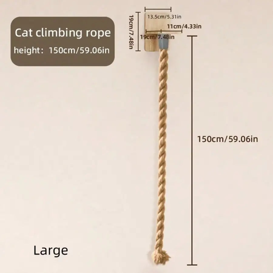 Wall Mounted Cat Sisal Rope, Durable
