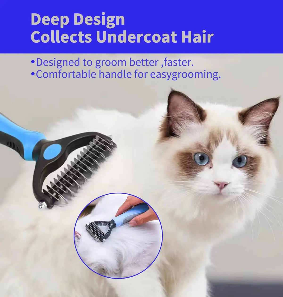 Professional Pet Deshedding Brush Dog Hair - ProPawPet.com