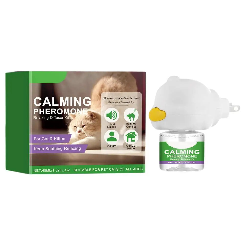 Cat Calming Diffuser Kit Refill Mood Relaxing Anti Anxiety – Cat Supplies