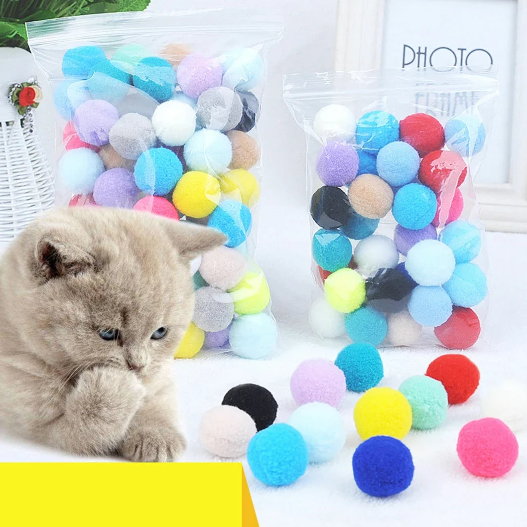 50/100 Pcs Cute Funny Cat Toys Stretch Plush - ProPawPet.com