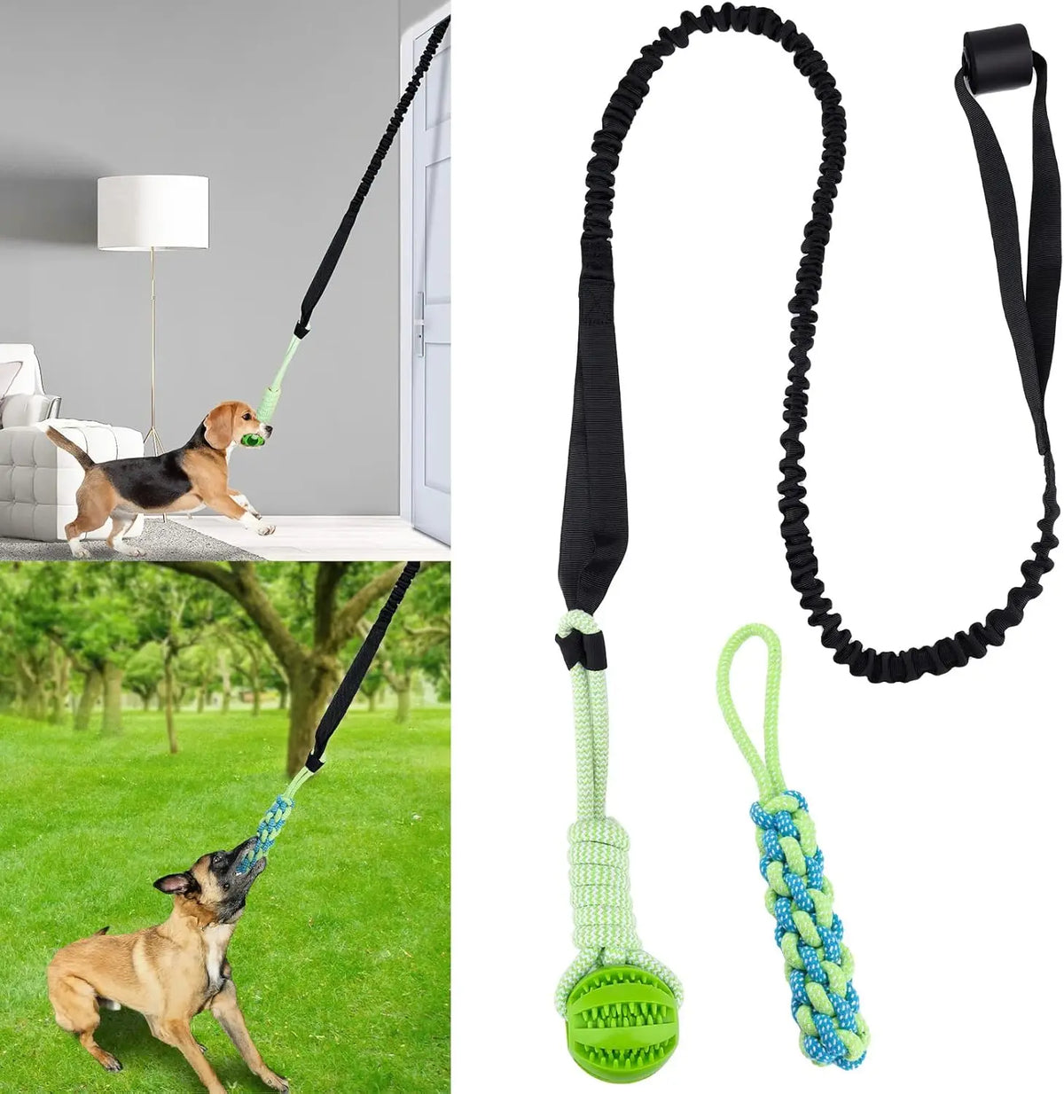 Spring Pole Dog Rope Toys, Dog Interactive - ProPawPet.com