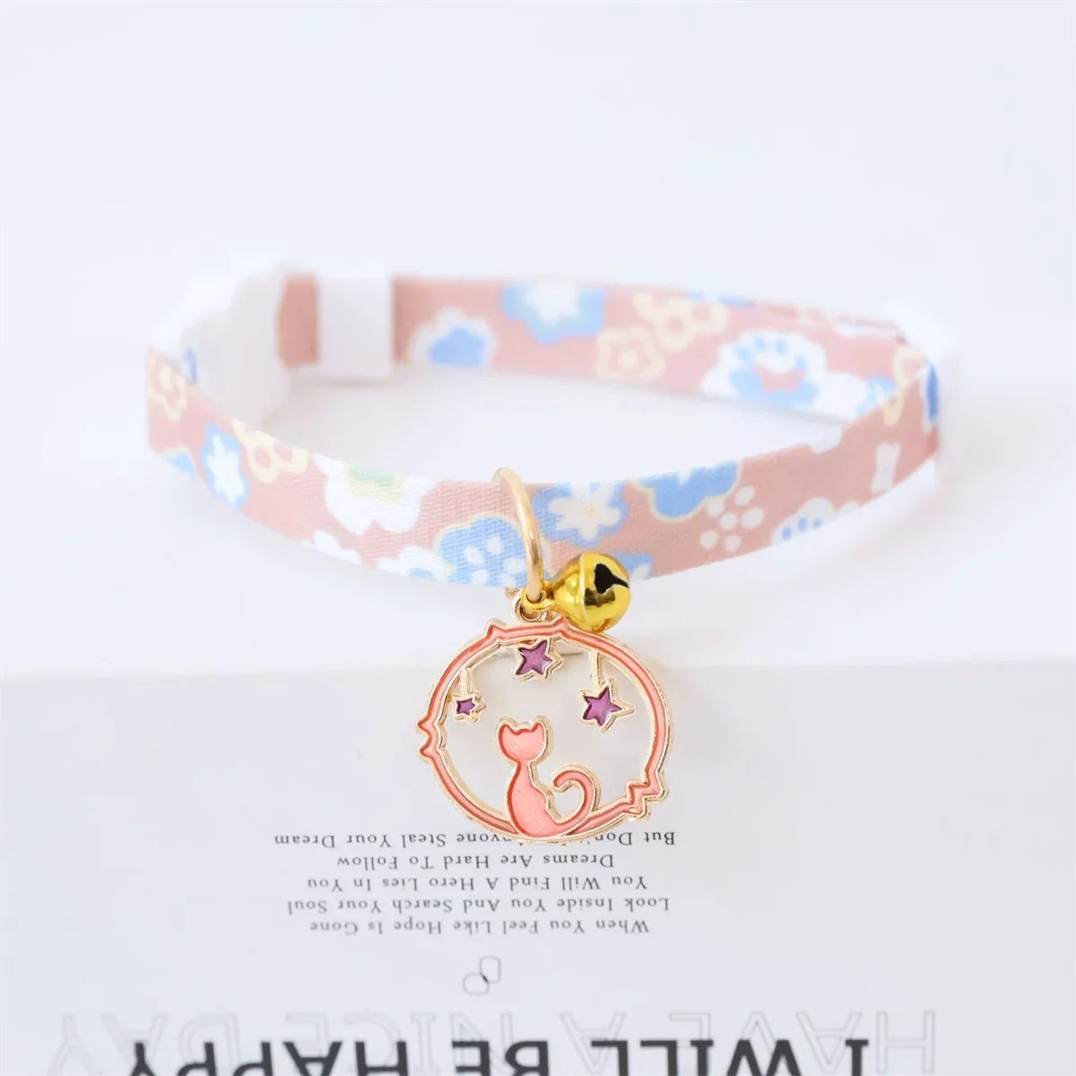 Adjustable Kitten Collar with Bell Cut Cat – 4 Colors