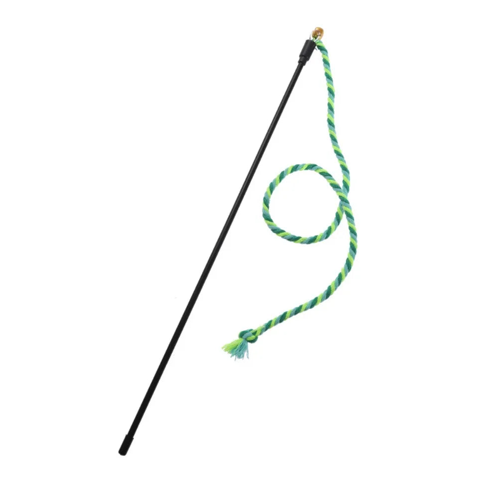 Multi-functional with Bell Cat Wand Cotton Rope, Interactive
