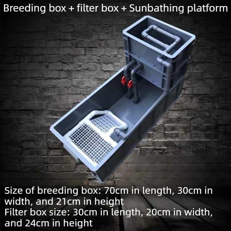 Turtle Terrarium with Filter Box – Reptile Houses, Crates & Cages