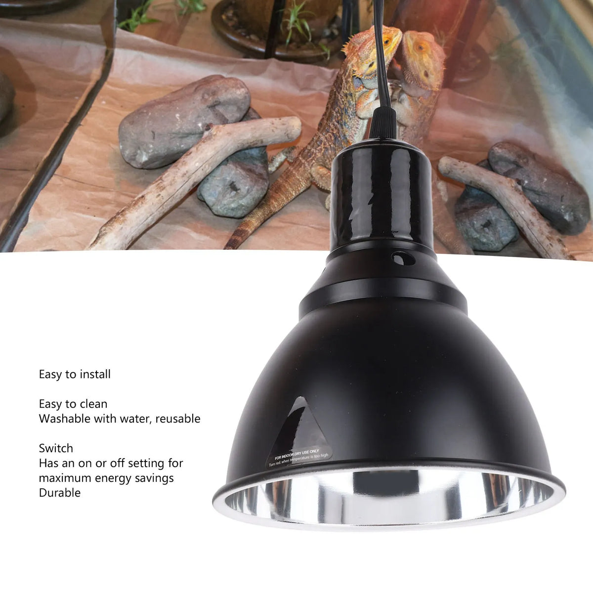 5.5in Reptile Lamp Fixture Uniform Heating - ProPawPet.com