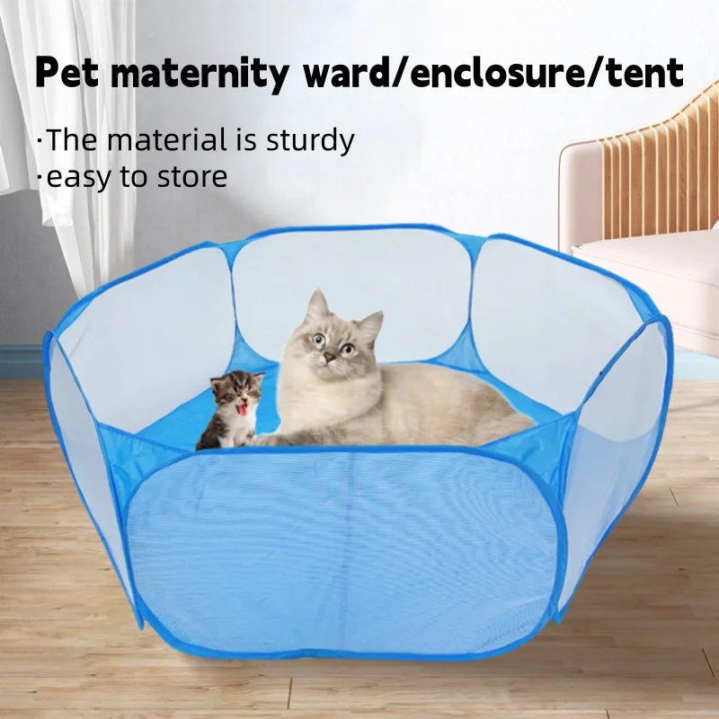 Portable Foldable Pet Playpen for Cats & Dogs Puppies – photo 2