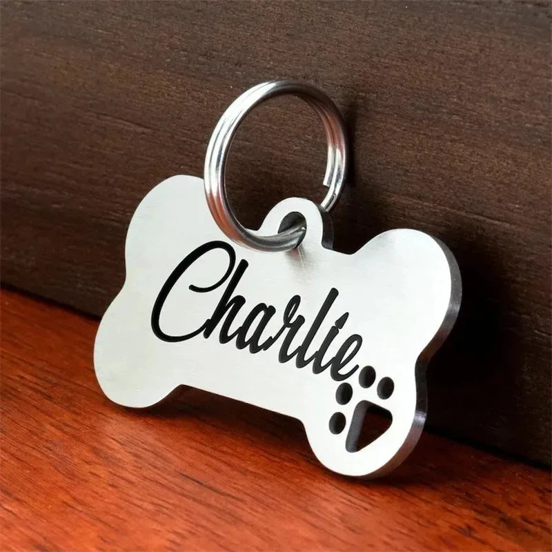 Personalized Bone Shaped Pet ID Tag – 5 Colors