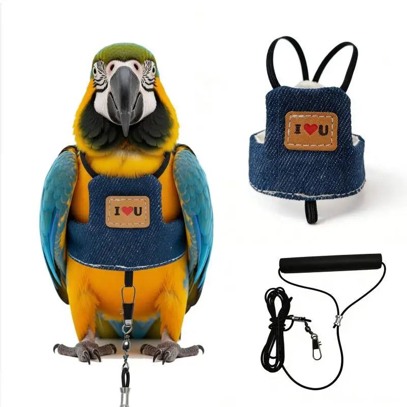 Bird Harness Adjustable Parrot Vest Flight - ProPawPet.com