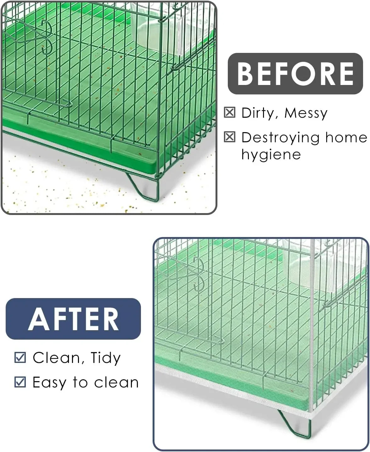 Universal Bird Cage Seed Catcher Guard Net, - ProPawPet.com
