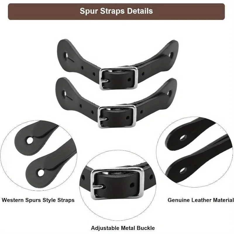 1 Pair PU Leather Spur Straps Adjustable - ProPawPet.com