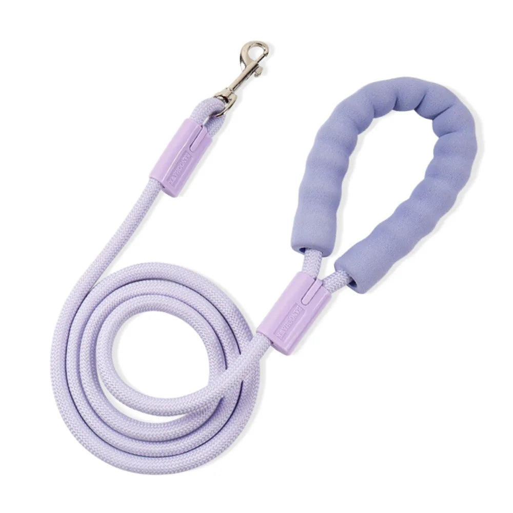 Nylon Summer Dopamine Dog Leashes Durable with Cotton Handle Pet – 2 Sizes