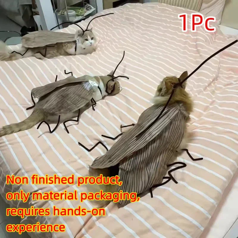 Realistic Cockroach Cat Costume with Detachable Wings Funny – Cat Supplies