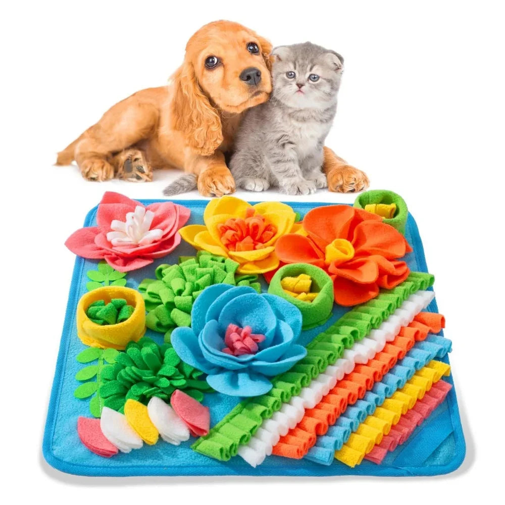 Pet Slow Food Puzzle Mat Feeding Blanket – Dog Beds & Mats