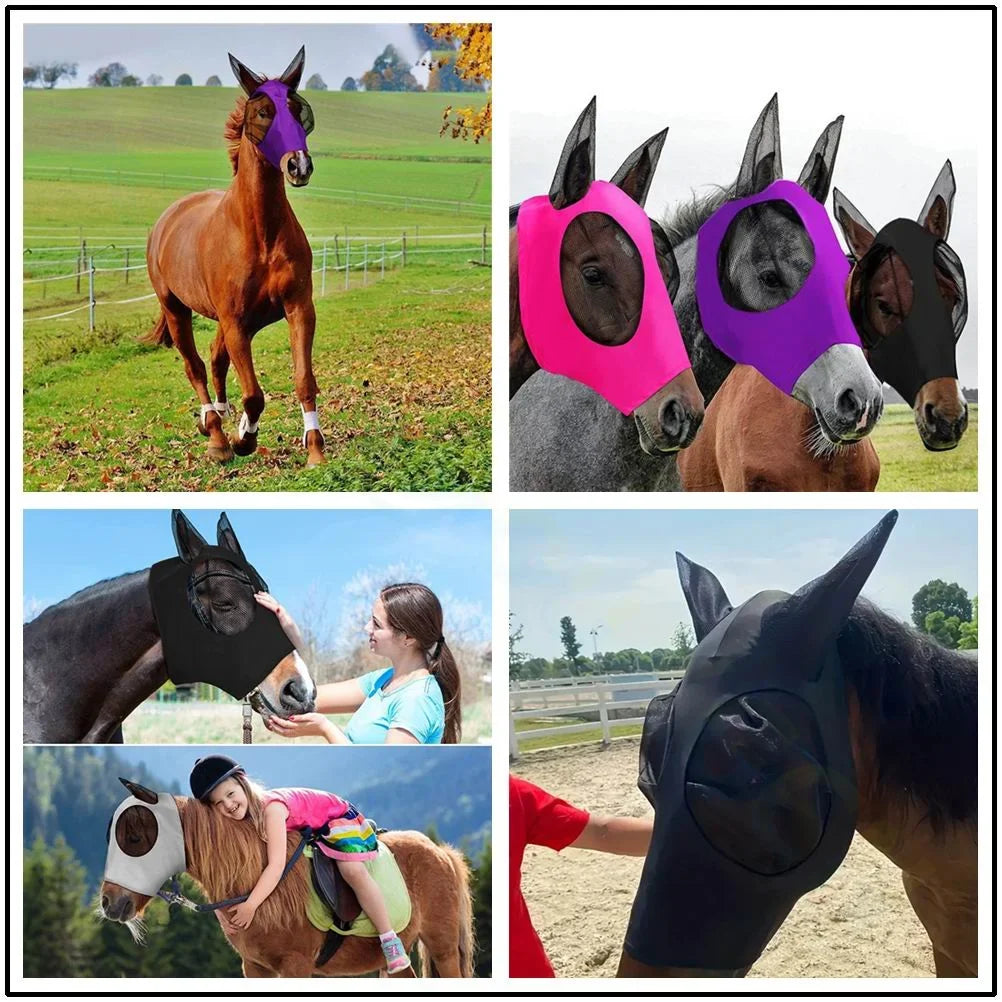 Horse Face Shields Anti Fly Masks Anti - ProPawPet.com