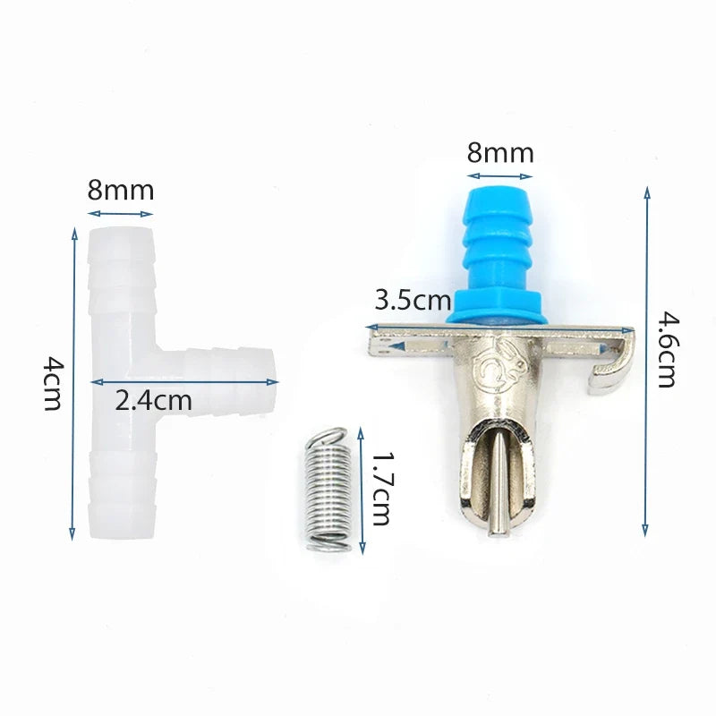 5 Automatic Rabbit Nipple Drinkers Feeders – 2 Sizes