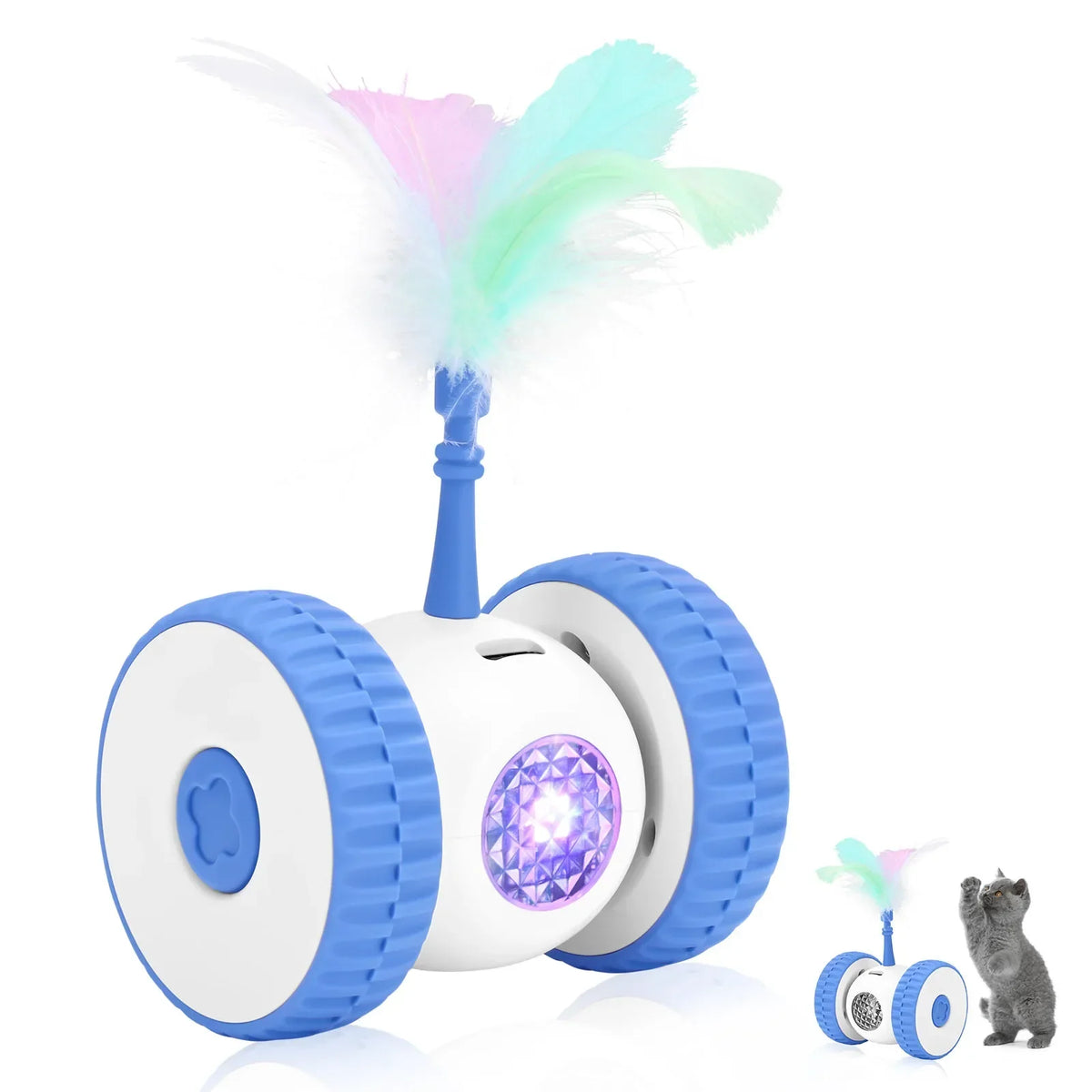 Intelligent Cat Toy Car Automatic Obstacle Avoidance Two, Quiet