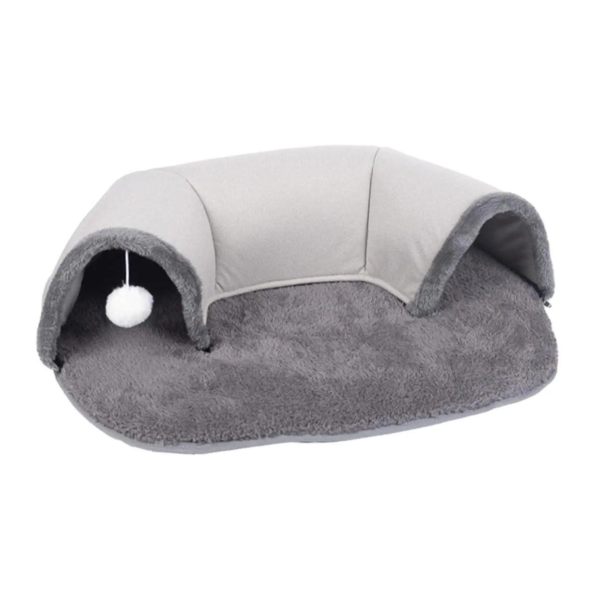 2 in 1 Cat Tunnel Bed Washable Soft - ProPawPet.com