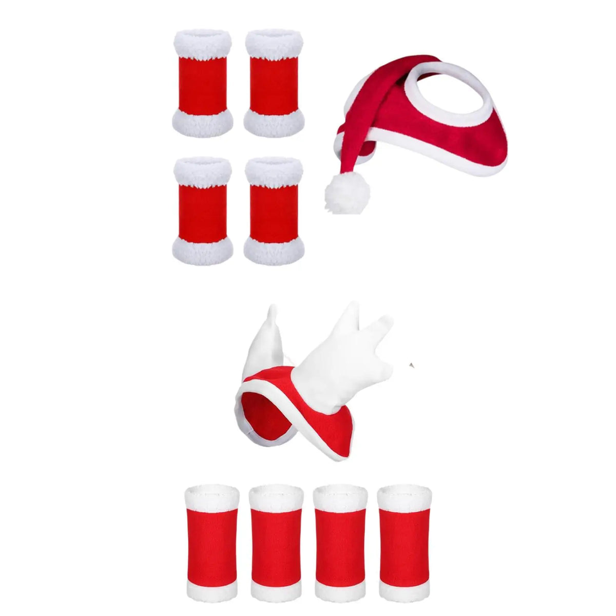 4Pcs Horse Leg Wraps Horse Christmas Hat - ProPawPet.com