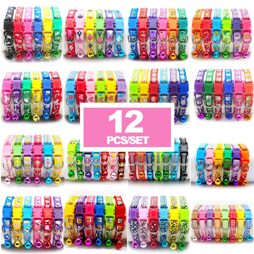 12 Pcs Collars for Cat Collar With Bell - ProPawPet.com