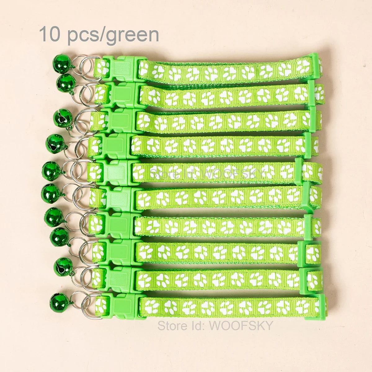 10pcs Colorful Pet Collars with Bell 23 - ProPawPet.com