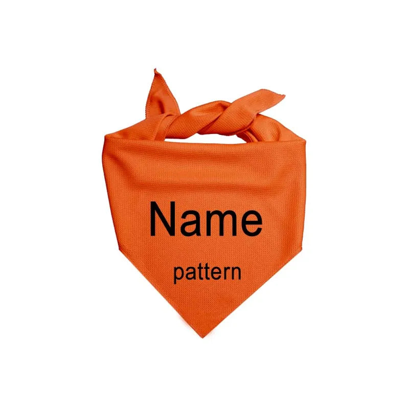 Customizable Personalized Name ID Pet Bandana Dog & Cat Scarf – 16 Colors