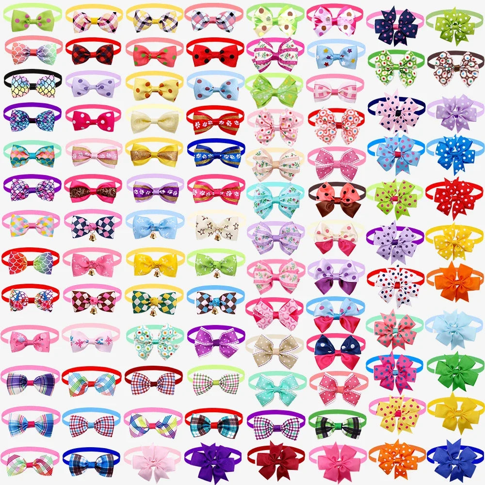 50 Bulk Popular Dog Bowtie for Small Cat Neckties – Dog Clothes & Costumes
