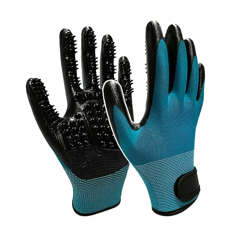 A Pair of Pet Bath Gloves Massage Clean Remove Floating Hair – 3 Colors