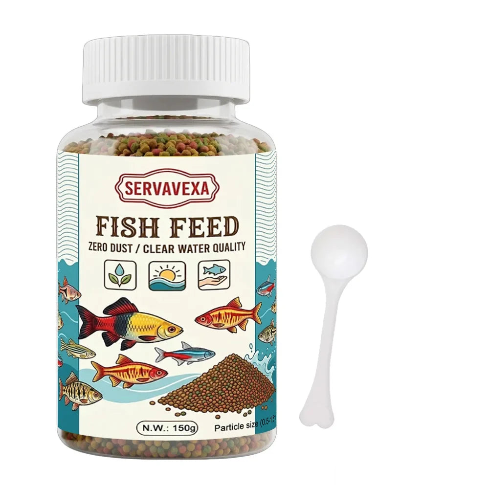 Premium Aquarium Fish Food 150g Micro Pellets 0 5 1 – 4 Colors