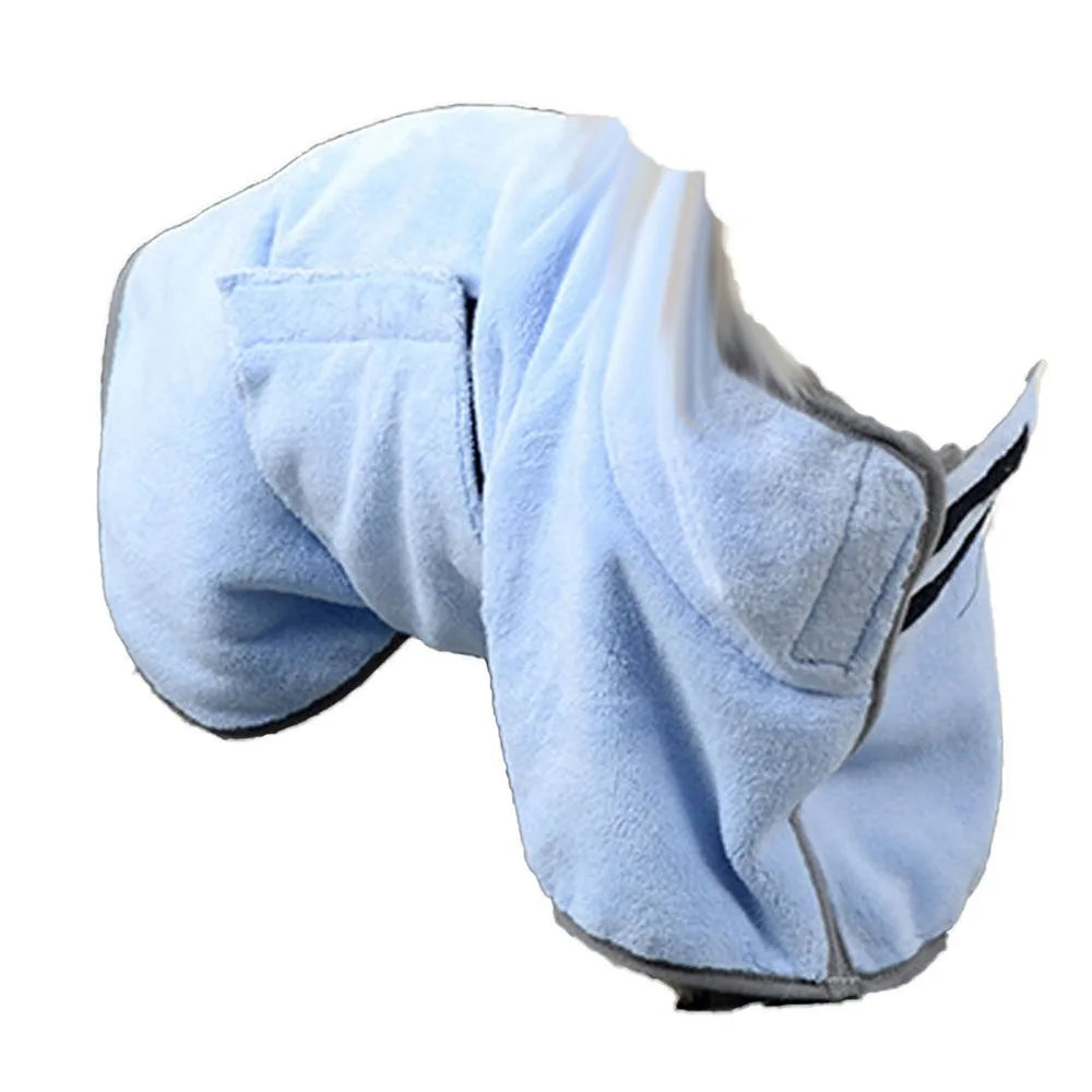 Microfiber Fabric Pet Bath Robe Solid Tone - ProPawPet.com