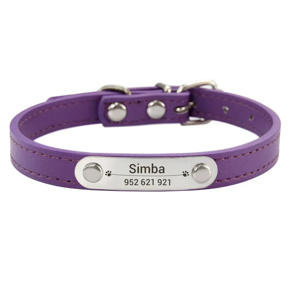 Personalized Dog Collar Name Carved ID - ProPawPet.com